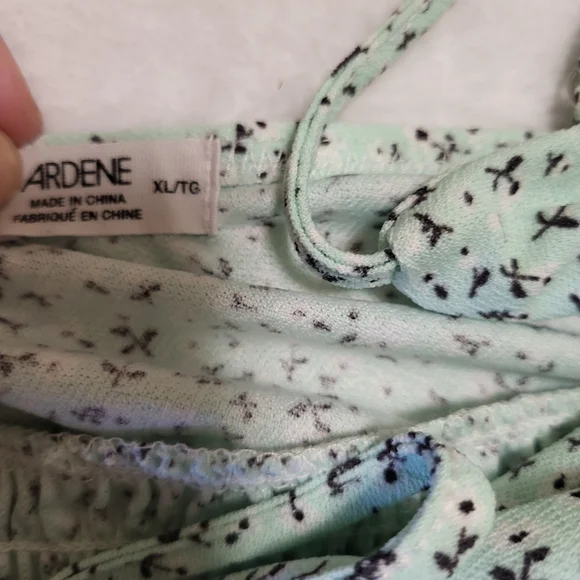 Ardene Mint Green Floral Crop Top (fits M) - Picture 6 of 8